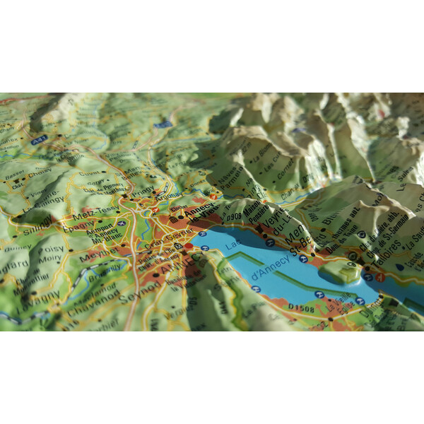 3Dmap Regional map Haute Savoie Version été