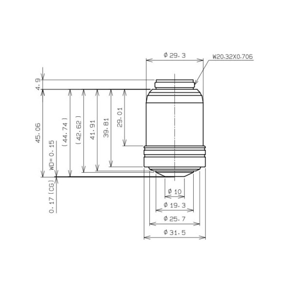 Evident Olympus Objective UPLXAPO60XO, 60x, plan, apochro