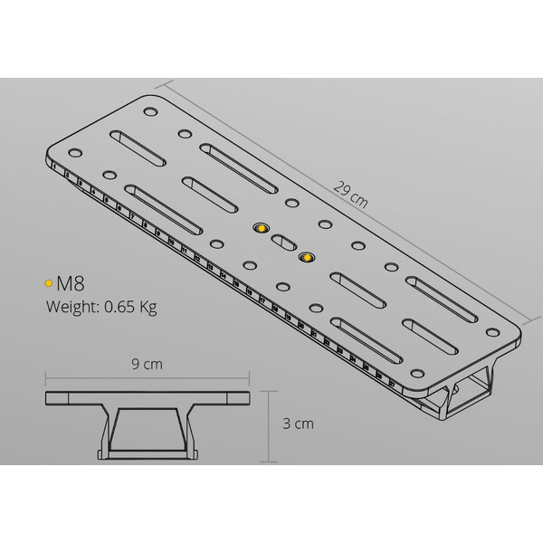 William Optics Vixen-Style 290mm Prism Rail