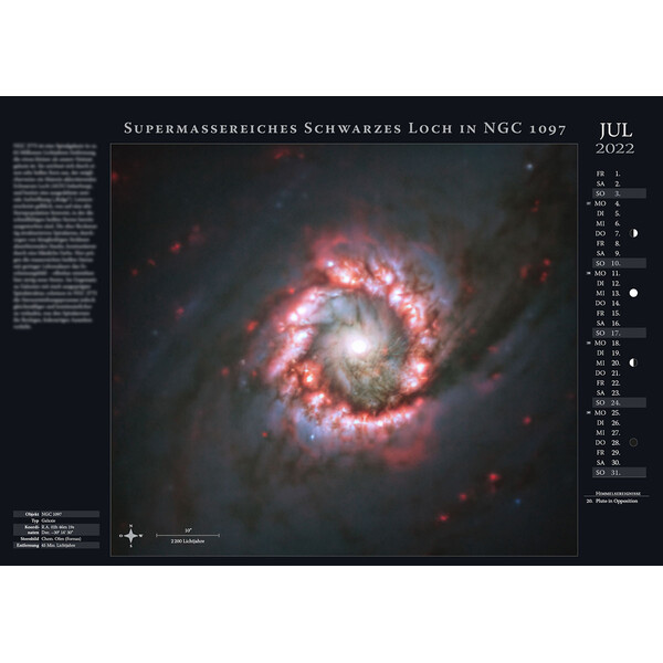 Astronomie-Verlag Calendar Weltraum-Kalender 2022
