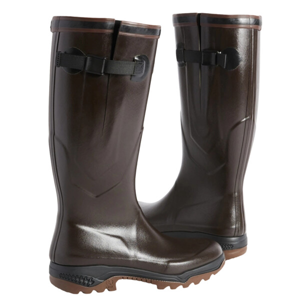 Aigle PARCOURS 2 VARIO BROWN RUBBER BOOTS, SIZE 8