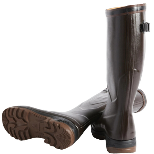 Aigle PARCOURS 2 VARIO BROWN RUBBER BOOTS, SIZE 8