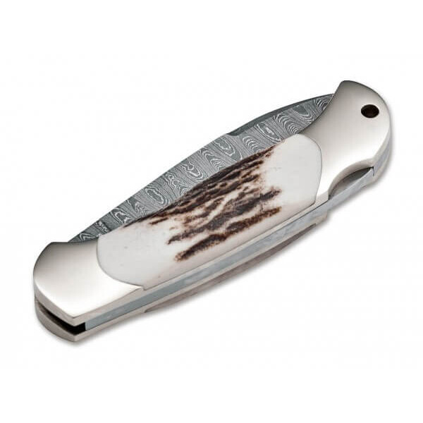 Böker Knives Scout Spearpoint Stag Horn Damascus