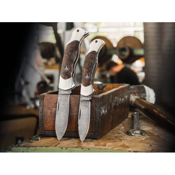 Böker Knives Scout Spearpoint Curly Birch Damascus