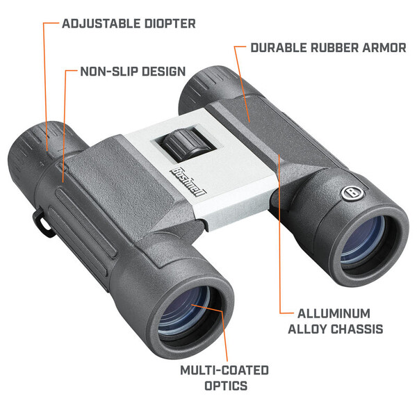 Bushnell Binoculars Powerview 2.0 10x25 Aluminum, MC