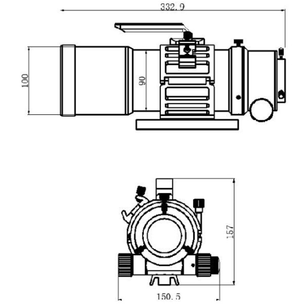 TS Optics Apochromatic refractor AP 76/418