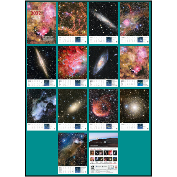 Coelum Calendar The Cosmos from Mauna Kea Hawaii 2022