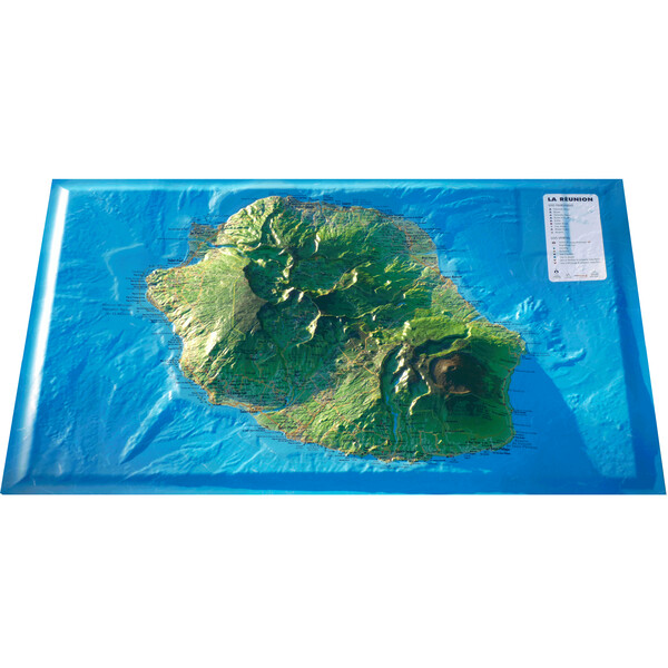 3Dmap Regional map La Réunion
