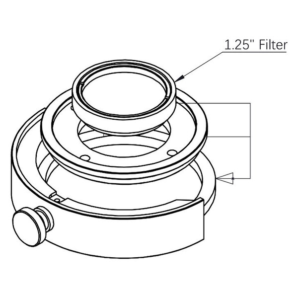 ZWO 1,25" - 2" Adapter Ring