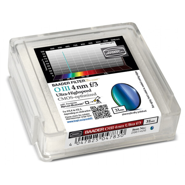 Baader Filters OIII CMOS f/3 Ultra-Highspeed-Filter 31mm
