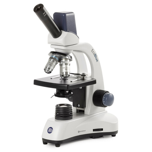 Euromex Microscope EcoBlue EC.1105, mono, digital, 5MP, achromatic, 40x, 100x, 400x, 1000x, LED