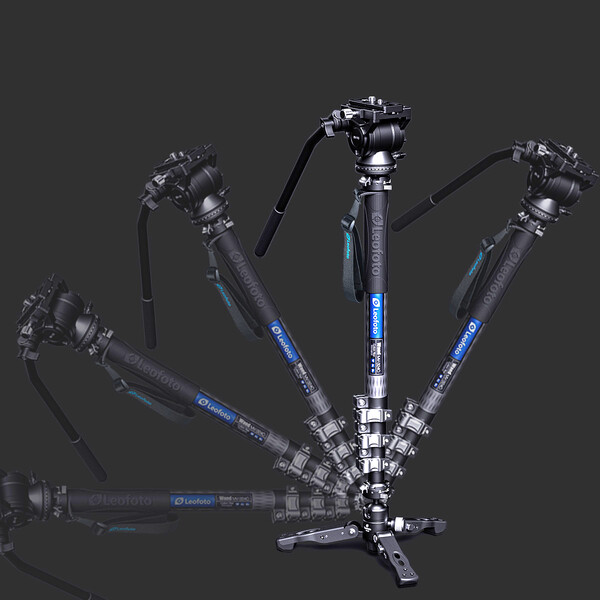 Leofoto Carbon monopod MV-324C+BV-10+VD-03