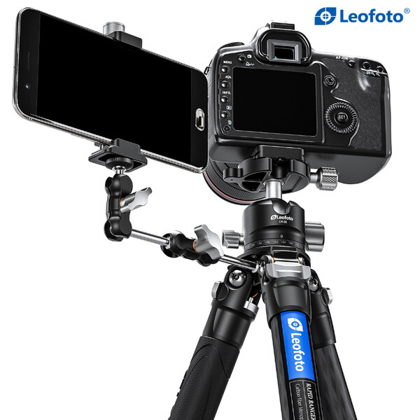 Leofoto Carbon tripod LSR-284C Rapid Ranger mit Beinklemmen + Ballhead LH-30