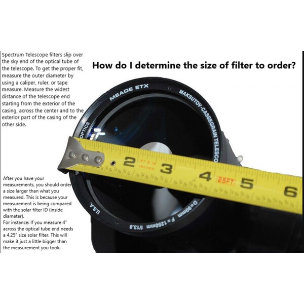 Spectrum Telescope Filters Glass Solar 305mm