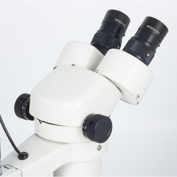 Motic Stereo zoom microscope SMZ140-N2LED, bino, 10x/20, Al/Dl, LED 3W