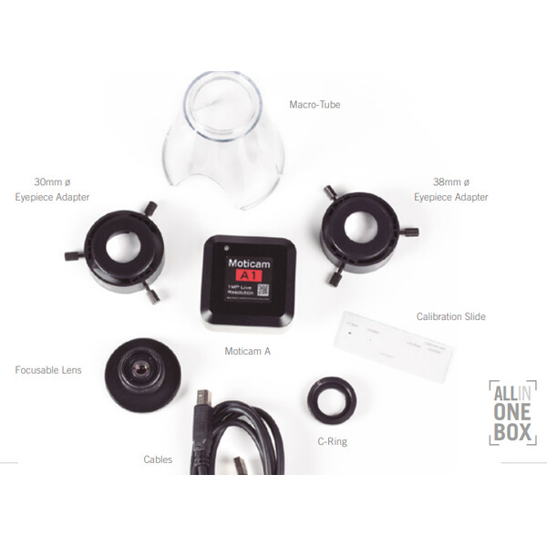 Motic Camera A2, colour, sCMOS, 1/3.1, 2.7µm, 30fps, 2MP, USB 2.0