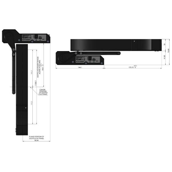 PrimaLuceLab flat field mask GIOTTO 220 with ALTO Telescopic Cover