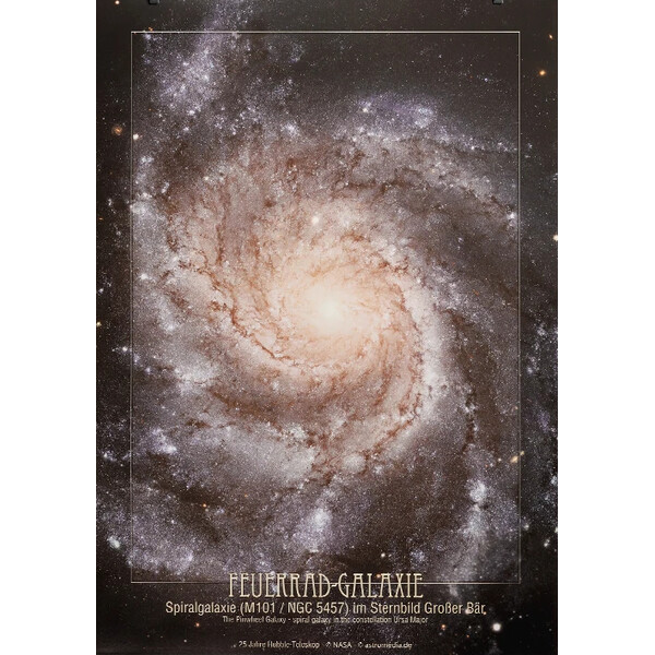 AstroMedia Poster Die Feuerrad-Galaxie