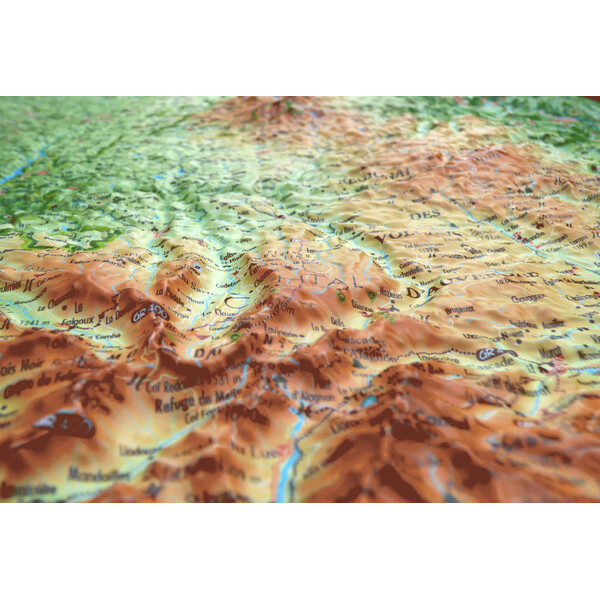 Carte régionale 3Dmap Le Parc Naturel Régional des Volcans d'Auvergne