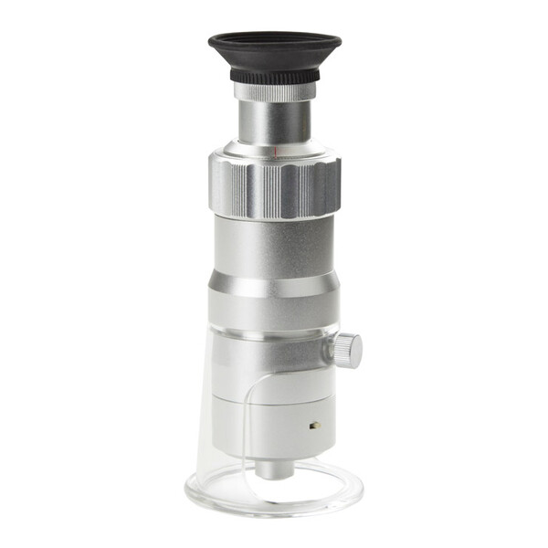 Euromex Magnifying glass measuring microscope, 60x, LED, 0.02mm