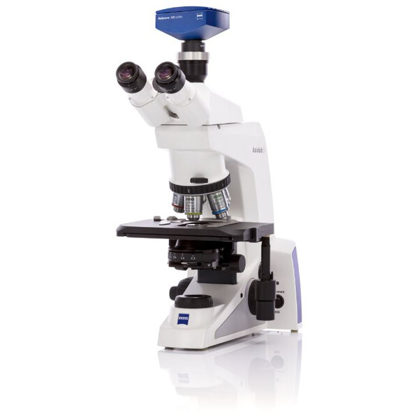 ZEISS Microscope , Axiolab 5, trino, infinity, plan, 10x, 40x, 50x, 100x, 10x/22, Dl, LED, 10W, inkl Kameraadapter, Mikrobiologie
