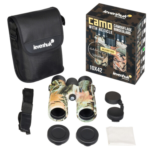 Levenhuk Binoculars 10x42 Camo Rind