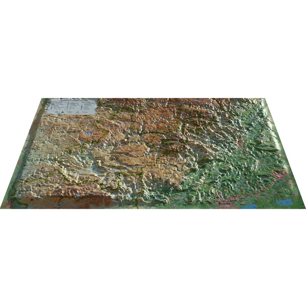 3Dmap Regional map Cévennes et Grands Causses