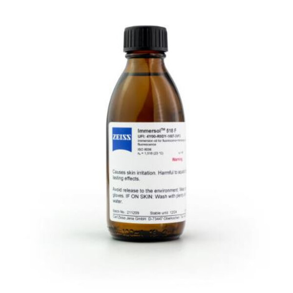 ZEISS Immersion oil Immersol 518 F fluorescence-free, bottle 100 ml