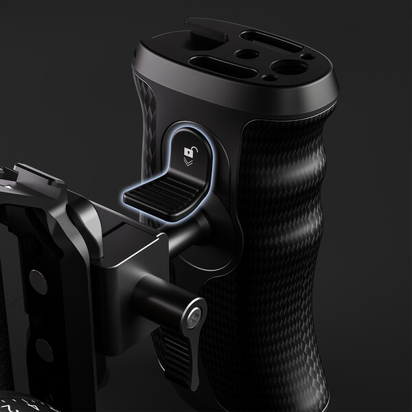 Leofoto Camera Cage Handle CH-5L left