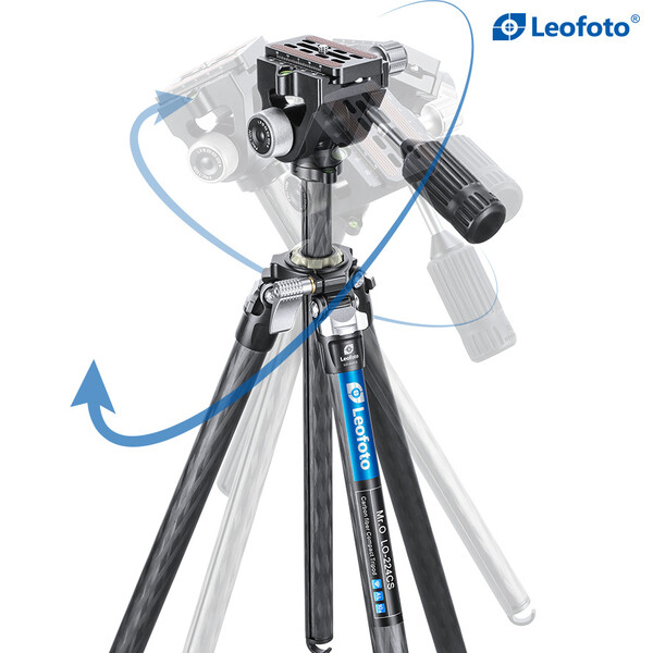 Leofoto Carbon tripod LO-224CS Mr. O + 2-way-panheads SW-02