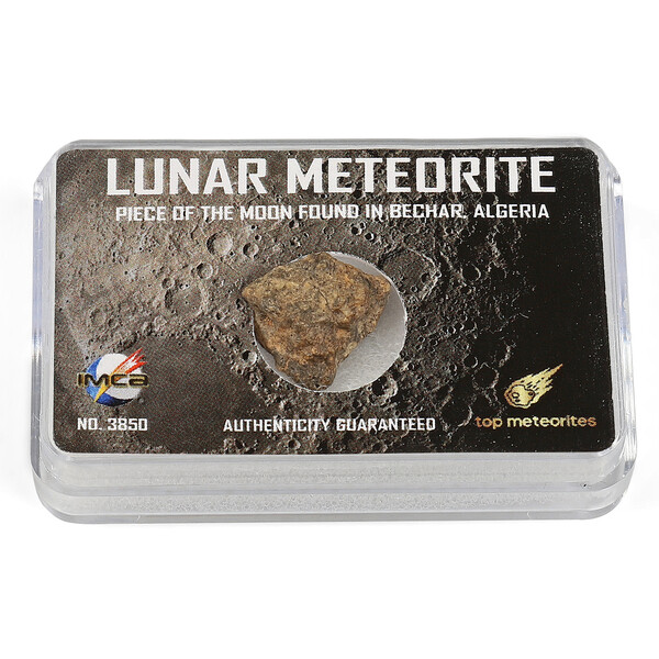Top Meteorites Genuine Moon Meteorite Bechar Algeria 1.25-1.75g