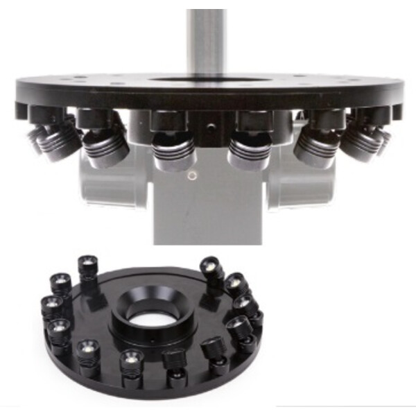 Euromex Ring lights MZ.4735, 12x 1W LED, angle adjustable