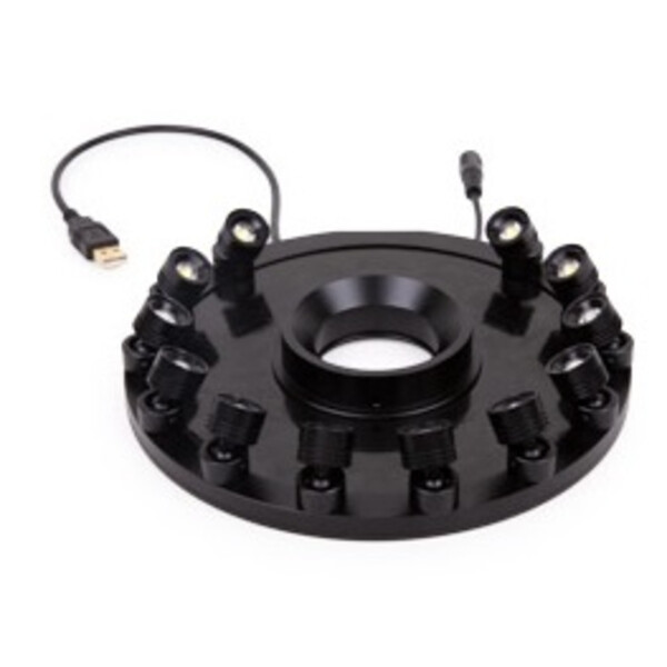 Euromex Ring lights MZ.4735, 12x 1W LED, angle adjustable