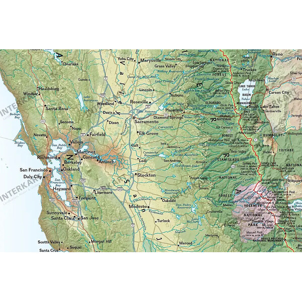 National Geographic Regional map Pacific Crest Trail (46 x 122 cm)