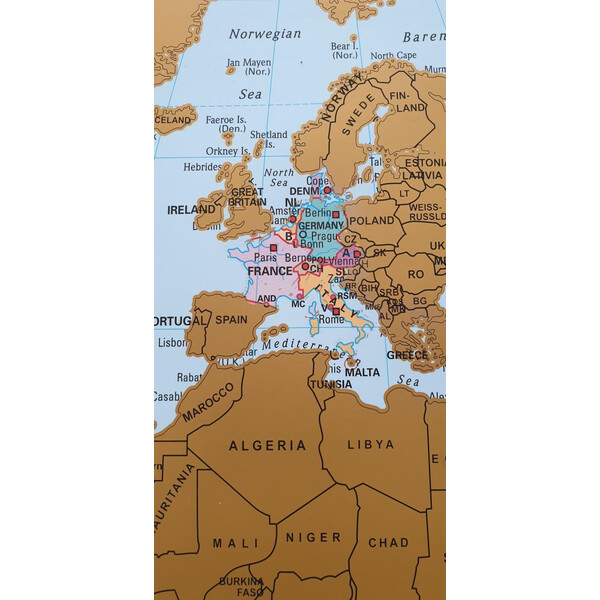 Stiefel Scratchmap (95 x 66 cm)