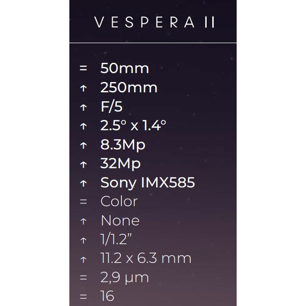 Vaonis Smart Telescope AP 50/250 VESPERA II