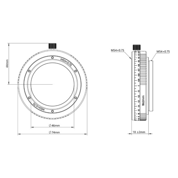 Askar Extension tube Adaptors M54/M54 16-20mm