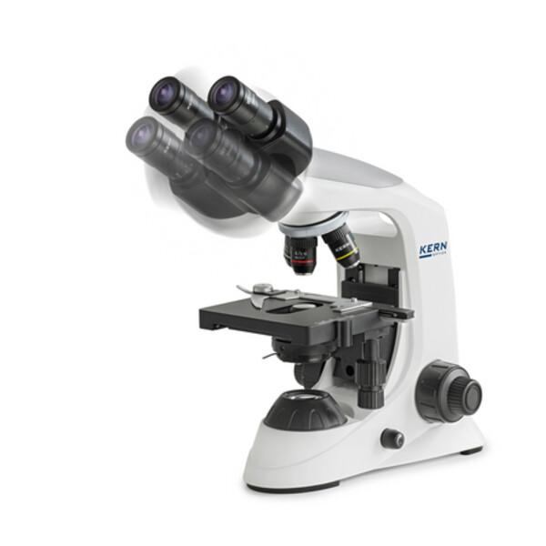 Kern Microscope Mikroskop Bino Achromat 4/10/40/100, HWF10x18, 3W LED, OBE 132