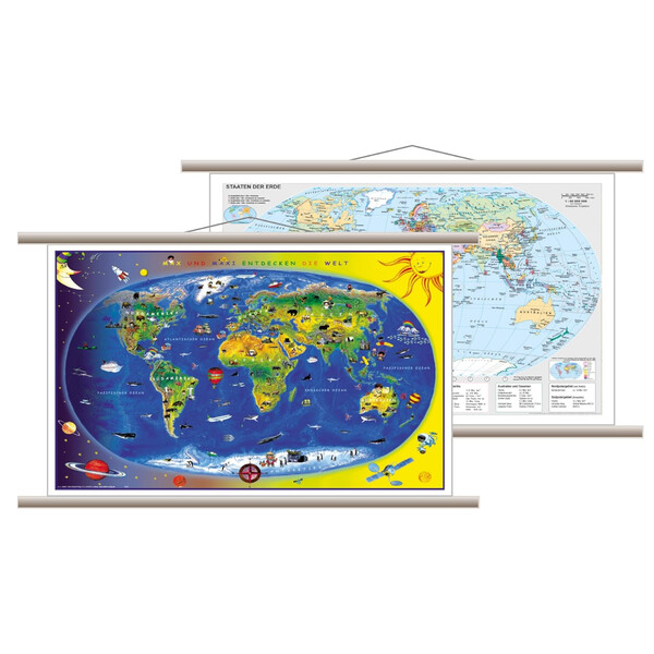 Stiefel Childrens map Kinderweltkarte & Staaten der Erde (59 x 42 cm)