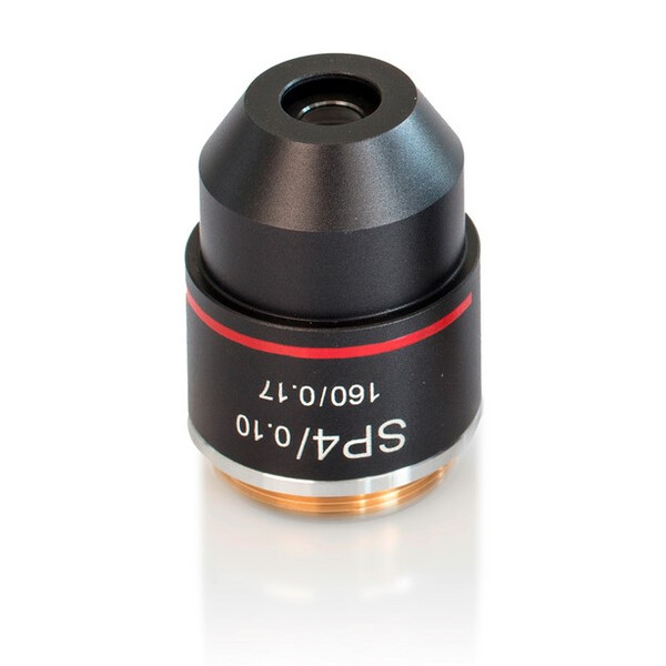 Kern Objective, OBB-A1562, e-plan, achromatic, 4x/0.1, w.d. 14.5mm, anti-fungus