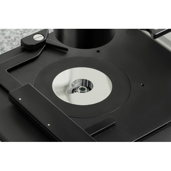 Kern Inverted microscope OCM 166, FL, PH, trino, inverse, Abbe N.A. 0,3 Condensor fix, 10x-40x, 30W LED, Al, 100W HBO, Dl
