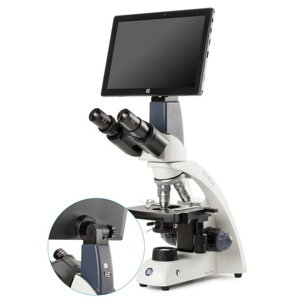 Euromex Microscope BioBlue, BB.4260-T, bino, Tablet SMP, 4/10/S40/S100x, mechanical stage, 1 W NeoLED