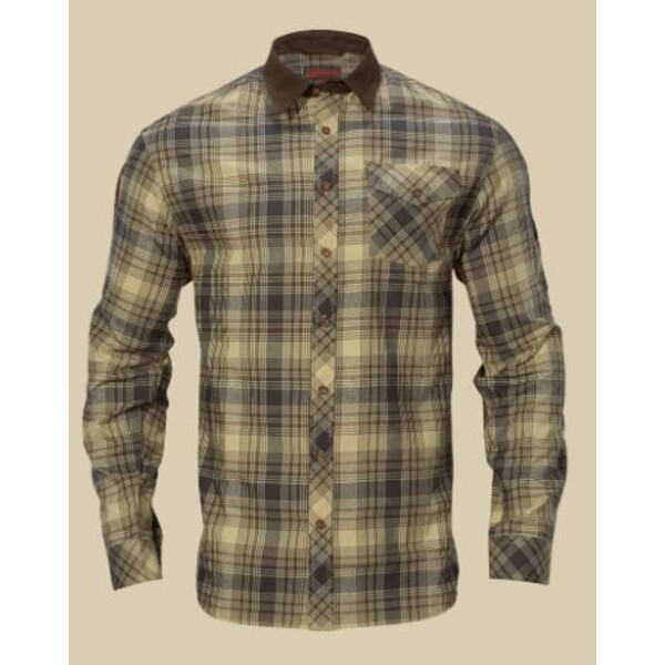 Härkila Driven Hunt shirt, light teak check, size S