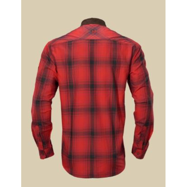 Härkila Driven Hunt Shirt, Red/Black check, size XXL