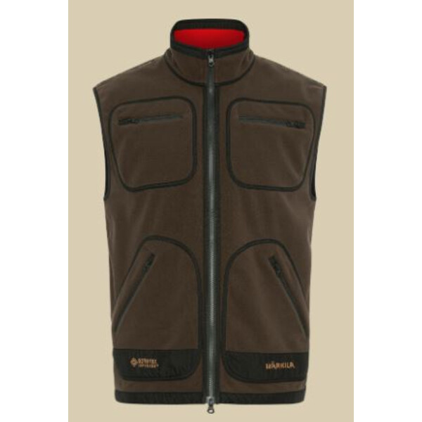 Härkila Kamko fleece vest, brown/red, size L