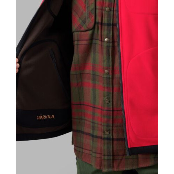 Härkila Kamko fleece vest, brown/red, size L