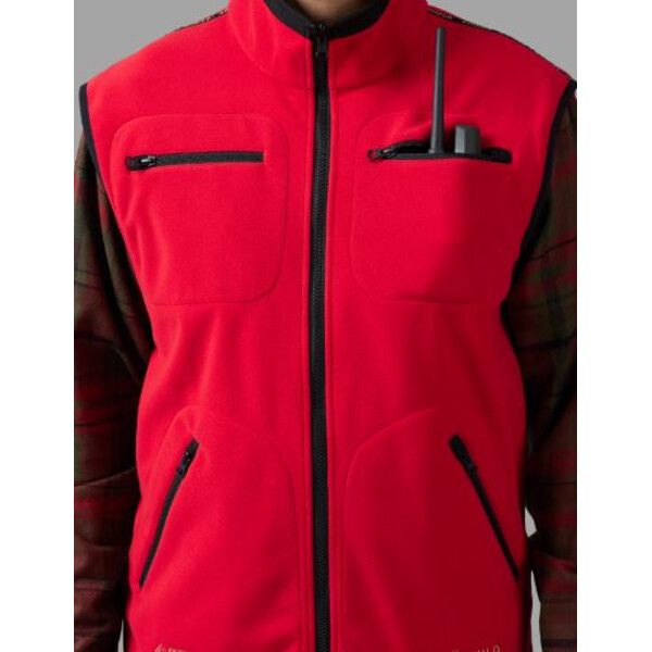 Härkila Kamko fleece vest, brown/red, size L