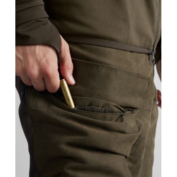 Härkila Scandinavian trousers, Willow green/Deep brown, size 50