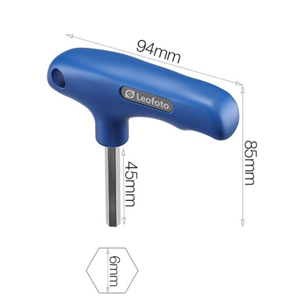 Leofoto TB6-45 6mm Hex key with handle