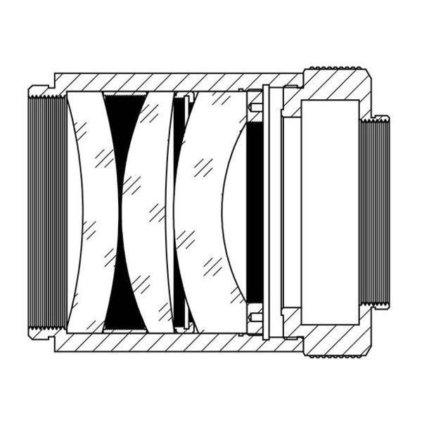 TS Optics Flattener/Reducer 0.8x AP 80/560